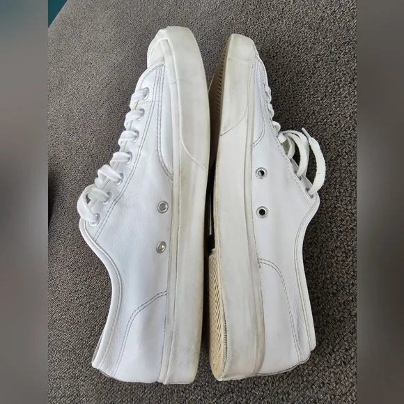 Jack Purell Converse White Leather Sneakers - Picture 4 of 8